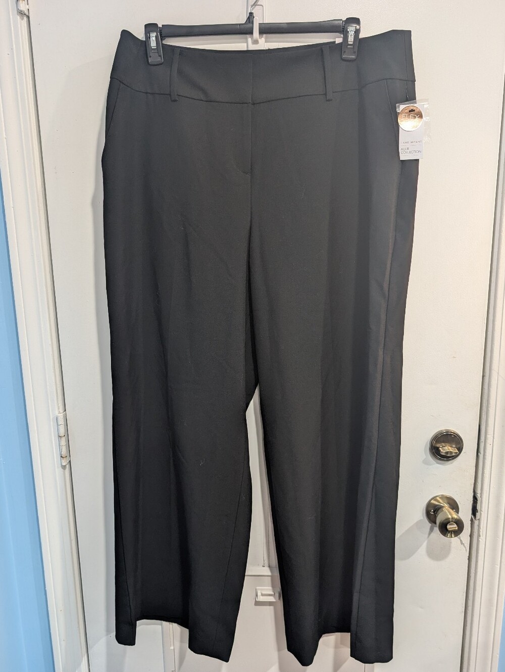 New Lane Bryant Allie Collection Black Wide-Leg High Waist Dress Pants Size 18R